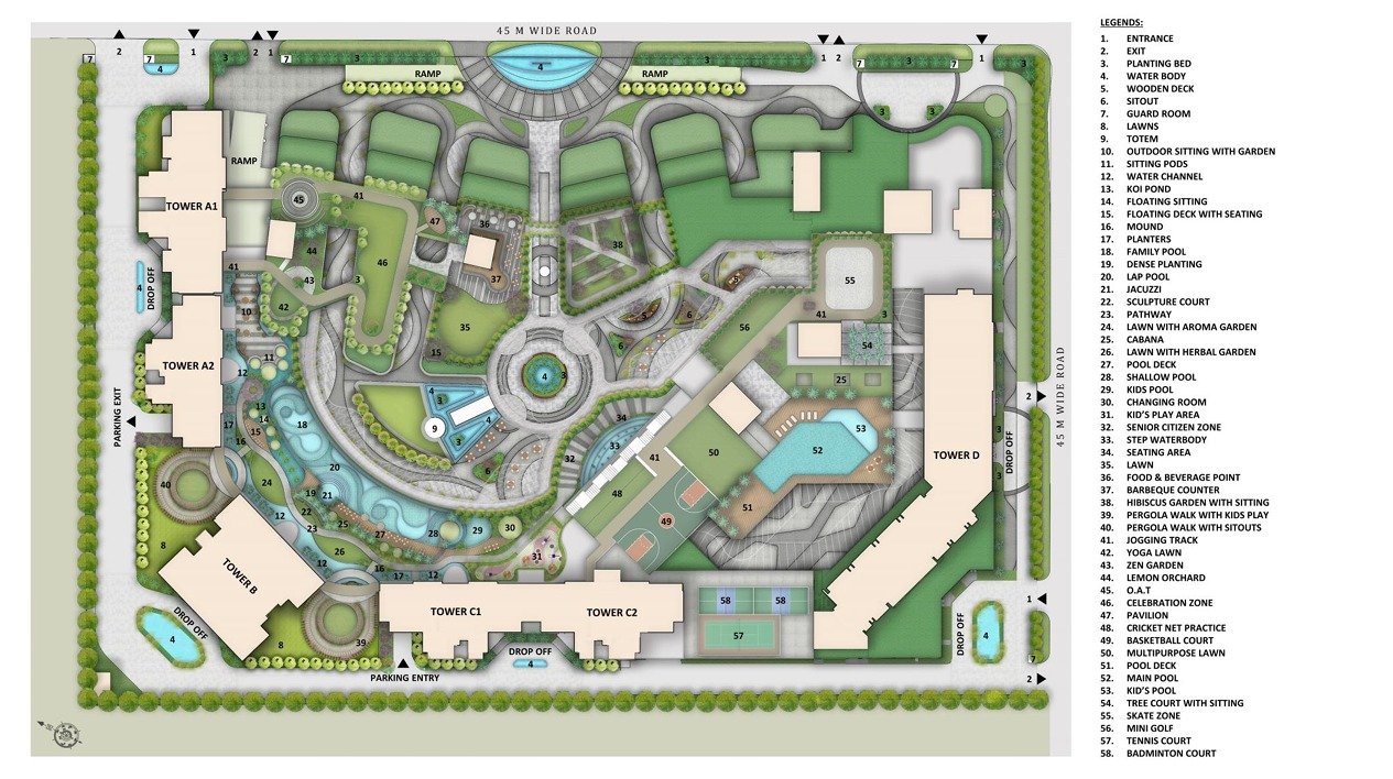 M3M Cullinan  Noida Master Plan Layout